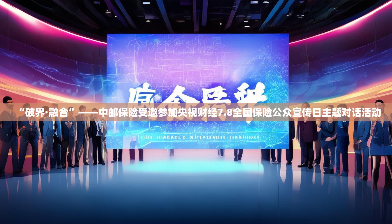 “破界·融合”——中邮保险受邀参加央视财经7.8全国保险公众宣传日主题对话活动