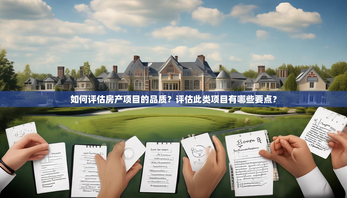 如何评估房产项目的品质？评估此类项目有哪些要点？
