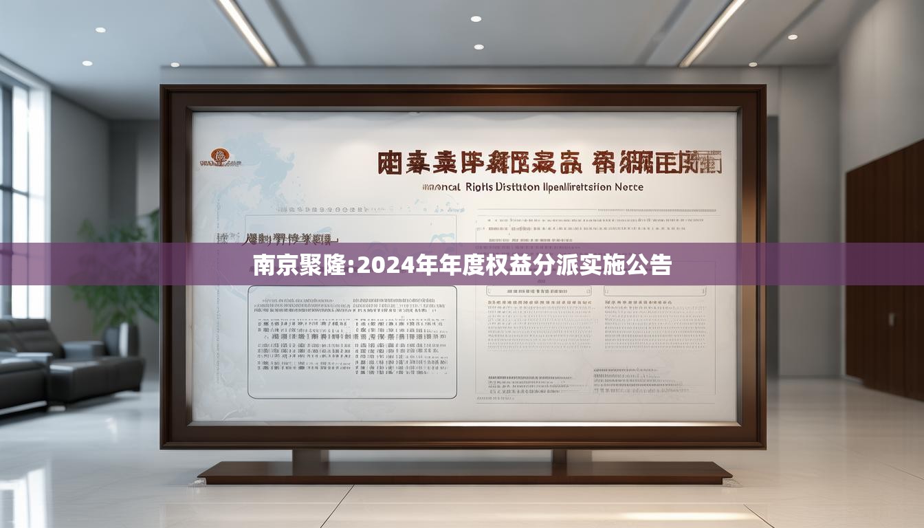 南京聚隆:2024年年度权益分派实施公告